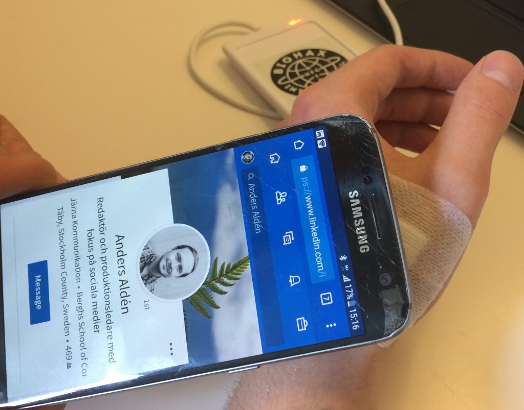 Anders Aldén, NFC-Chip